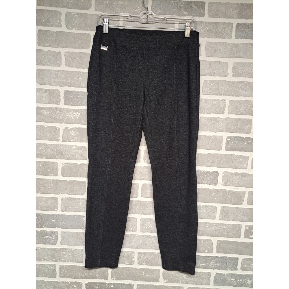 Zac‎ & Rachel Ankle Pants Womens Black Skinny Pull On 30x28 Mid Rise Size Small